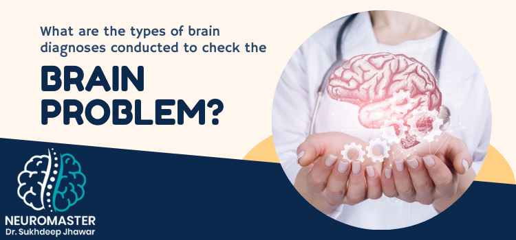 What are the types of brain diagnoses conducted to check the